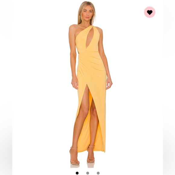 Michael Costello Yellow Gown - Picture 1 of 5